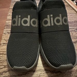 Adidas Charcoal Mesh Slip-Ons
